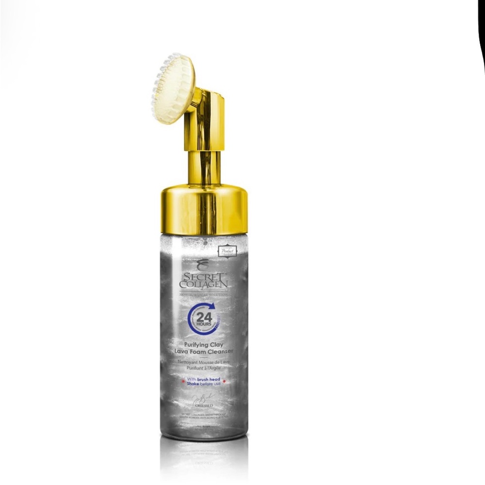 Purifying Clay Lava Foam Cleanser - Gold & Silver